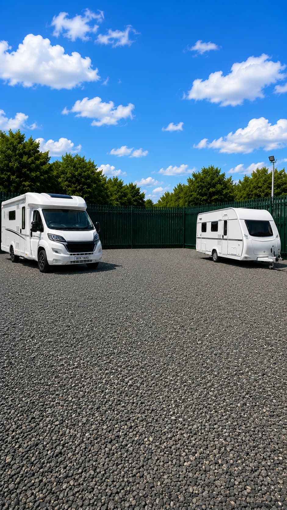 Motorhome and caravan storage bay near Haywards Heath